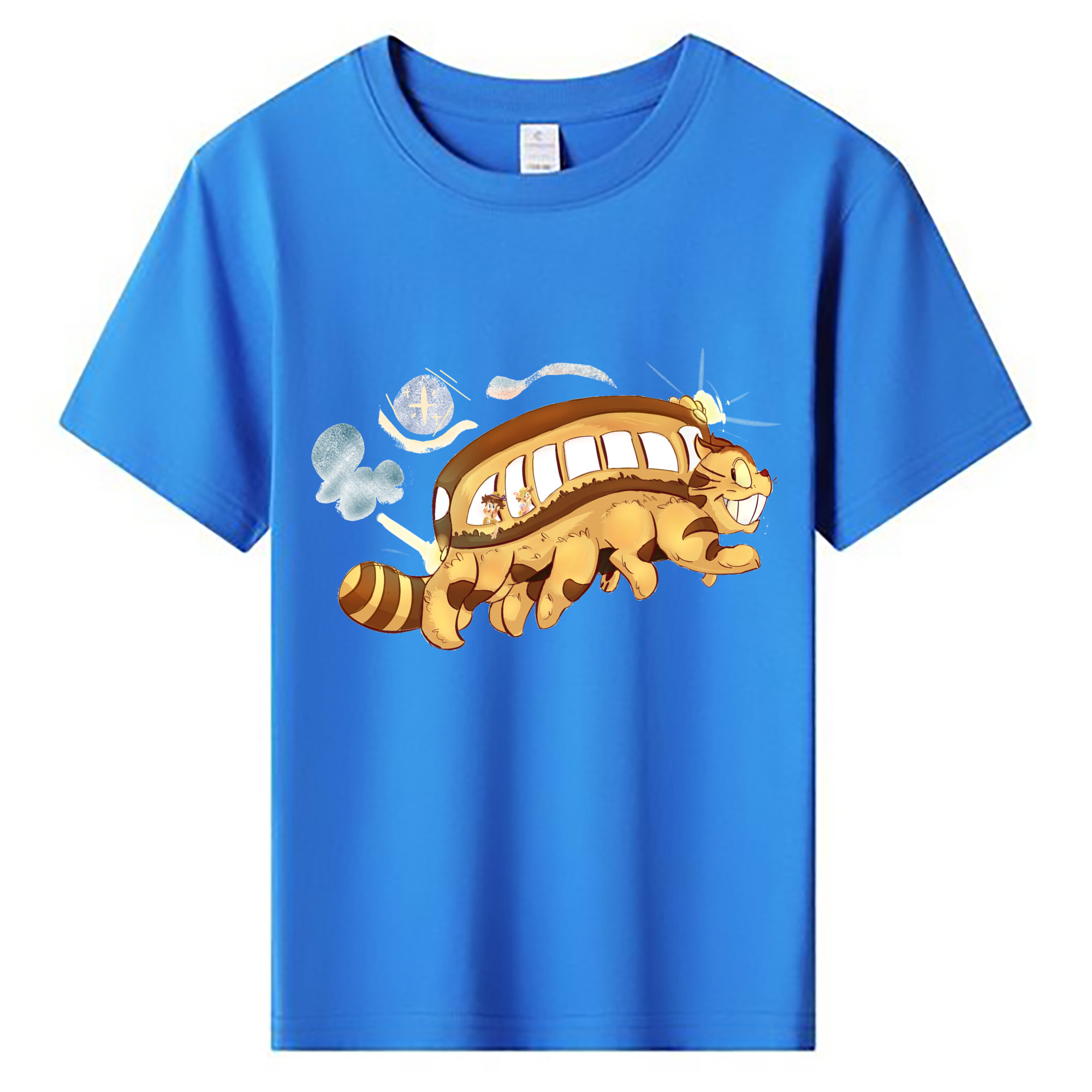 （画像用） となりのトトロ 草壁メイ 草壁サツキ My Neighbor Totoro Satsuki Kusakabe Mei Kusakabe 綿100％キッズTシャツ（フロントプリント）